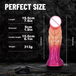 ดิลโด้แบบสายรัดที่สมจริงสำหรับเซ็กซ์เลสเบี้ยนเครื่องกระตุ้นจีสปอตพร้อมเข็มขัดทำจากซิลิโคนนิ่ม - Product Image 5