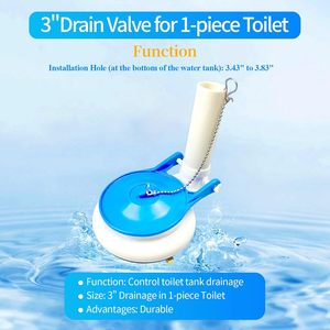 Kit de réparation et de remplacement de la chaîne de clapet de chasse d'eau de 3 pouces pour toilettes monobloc - Product Image 2