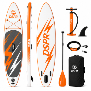 Planche de SUP gonflable tout-terrain en PVC durable de 10 pieds pour adultes, idéale pour les excursions sur eaux calmes, avec accessoires complets, OEM - Product Image 1
