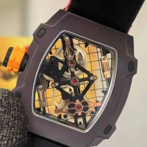 นาฬิกาจักรกลคาร์บอนไฟเบอร์น้ำหนักเบาพิเศษ รุ่น Tourbillon 27-04 ของแท้คุณภาพสูง ดีไซน์ตาข่ายโปร่ง เหมาะสำหรับนาฬิกาเทนนิสผู้ชาย - Product Image 3