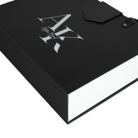 Valise cosmétique magnétique de luxe avec logo personnalisable mallette cadeau boîte en papier magnétique noire avec poignée fournisseur d'emballage