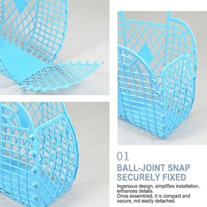 Ventes Flash - Panier de Rangement Pliable Tendance en Plastique pour Plage, Panier de Bain/Shopping pour Voyages en Plein Air, Pique-niques, Plage - Product Image 2