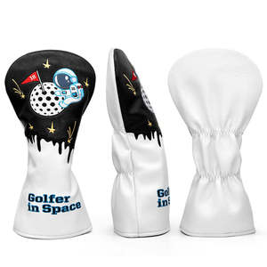 Accessoires de golf personnalisés, housse de tête de driver en cuir PU, housse de tête de club de golf - Product Image 1