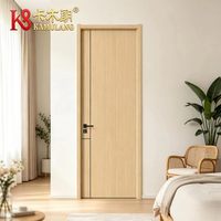 Portes intérieures modernes en MDF polymère sur mesure, isolation acoustique, construction durable, pour salle à manger, hôtel, école, villa, appartement