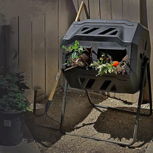 DD2469 jardin roulant 300L bac à <span class=keywords><strong>compost</strong></span> gobelet déchets tumbling <span class=keywords><strong>compost</strong></span> baril sans BPA outil de jardinage composteur avec support en métal - Product Image 5