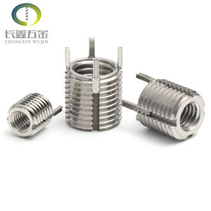 China Factory Edelstahl Schlüssel verriegelung Innen gerändeltes Draht gewinde Einsatz Metall gewinde hülse - Product Image 3