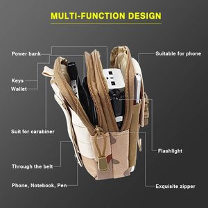 Tùy Chỉnh Sang Trọng Phổ Du Lịch Ngoài Trời Edc Holster Wallet Trường Hợp Điện Thoại Chiến Thuật Vành Đai Thắt Lưng Túi - Product Image 5