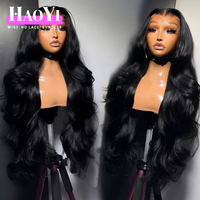 Perruque 13x6 en cheveux humains bruts vietnamiens, ondulée, avec dentelle frontale, vente en gros, sans colle, perruques frontales HD pour femmes noires