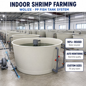 Système d'aquaculture RAS : Service de vente, Partenariat à long terme, Assistance à l'installation, Formation opérationnelle, Équipe de formation, CE ISO, 95% de l'eau est potable - Product Image 1