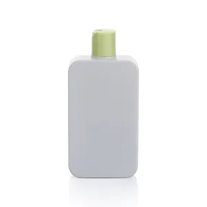 niedrige MOQ Behälter-Flasche wiederverwendbare Lotionflaschen grau HDPE Kunststoff 300 ml Hautpflegeverpackung Shampooflasche