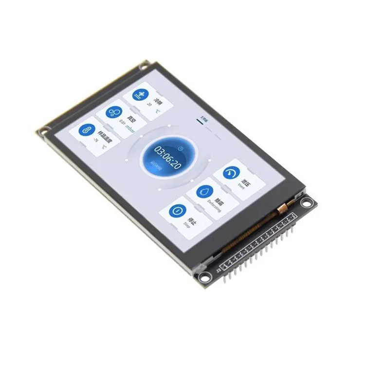 Interface capacitivo TFT LCD de tela de toque de 4 linhas, 480*320 SPI, 3.5 polegadas, soquete de cartão SD para Arduino UNO e Mega2560