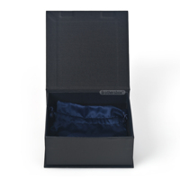 Emballage en carton pour bijoux faits à la main en gros, boîte cadeau personnalisée de qualité supérieure avec fermeture magnétique miniature et petit sac