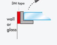 Protection d'angle en plastique translucide pour quincaillerie de porte de douche en verre, résistante à l'eau, en forme de L, installation facile, garantie 4 ans