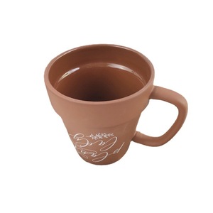 Taza de café de terracota marrón Taza de planta Crazy Home Decor Tazas CLÁSICAS Xiamen HANDGRIP Presenta alrededor de 15 días - Product Image 5