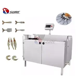 Automatic Easy to Use Shrimp Peeling Machine with 700 pcs per min Speed for Deveining Prawns