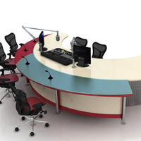 Tables de studio audio ML-- pour diffusion, bureaux de studio de station de radio, bureaux d'interview pour les nouvelles télévisées