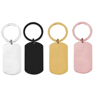 Porte-clés en métal vierge professionnel personnalisé, ovale, gravé au laser, avec texte, pendentif, en acier inoxydable, pour chiens, avec code QR