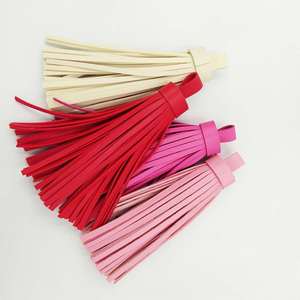 Low Price Pu Leather Keychain Diy Accessories Car Keychains Handbag <b>Charm</b> Dangling Tassels Hanging Ornaments - Product Image 2