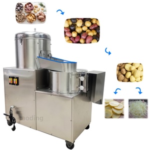 Úc điện khoai môn khoai tây Peeler công nghiệp khoai tây lột và máy giặt cắt nhỏ gốc Rau khoai tây Máy cắt - Product Image 6