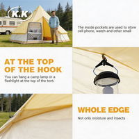 Tente de coffre universelle Kawagebo Kamp (KK) OEM pour SUV, extension de tente de camping pour hayon de voiture avec fenêtres en maille et auvent