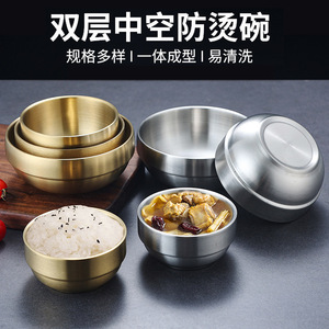 Me encanta este tazón estilo Zhou Hei Ya! Es una tazón de fideos fríos de acero inoxidable estilo coreano, de doble capa y - Product Image 3