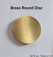 Disque rond en laiton massif poli, OD*Épaisseur, plaque de base de lampe en laiton anti-ternissement pour accessoires de luminaires suspendus et de lampes de table