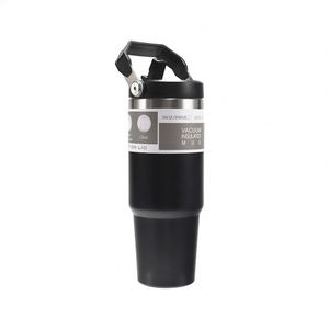 Cross-Border Handle Car <b>Cup</b> <b>Large</b> Capacity 304 Stainless Steel Vacuum Insulated Thermal Insulation Cold Insulation Ice Tyrant - Product Image 2