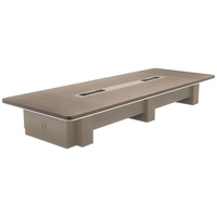 HYZ-281X Table de conférence longue, simple et moderne, rectangulaire, en bambou ignifuge, 6 places, mobilier de bureau pour conférence