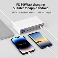 Nouveau Chargeur Multifonction Rapide 2025 6PD Simple PD 3.0 140W Grande Puissance Type-C pour iPad Android et Écran d'Ordinateur de Bureau
