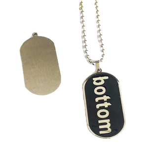 24 pulgadas superior o inferior cómico Gay Pride collar de perro negro collar de acero inoxidable joyería <span class=keywords><strong>LGBT</strong></span> Pride collar - Product Image 3