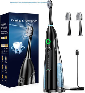 <span class=keywords><strong>Cepillo</strong></span> de <span class=keywords><strong>dientes</strong></span> eléctrico inalámbrico portátil 2 en 1 Combo de hilo dental de <span class=keywords><strong>agua</strong></span> 3 modos de cepillado y 5 niveles de presión IPX7 a prueba de <span class=keywords><strong>agua</strong></span> - Product Image 1