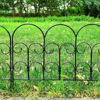 Poudres de vinyle enduites pelouse jardin Iris bordure clôture panneau lié jardinage bord cour parc vert doux gris anthracite