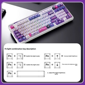 Daryou A98 Ailia tam anahtar oyun mekanik klavye üç modlu kablosuz düşük profil anahtarı alüminyum PC dizüstü uygulama için - Product Image 6