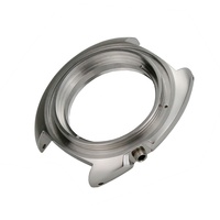 Boîtier de montre de plongée de haute qualité en acier inoxydable 316L poli, étanche 20 ATM, avec tube à vis 4H, accessoire pour montre-bracelet Turtle