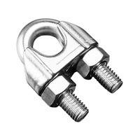 Clip de câble en acier inoxydable JIS 304 de haute qualité, en forme de U, poli, robuste, provenant de l'usine