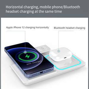 Estación de Carga Inalámbrica con Carga Rápida para iPhone 16 15 14 13 12, iWatch y Airpods, Soporte de Carga 3 en 1 con Puerto Tipo-C - Product Image 5