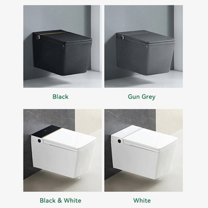 Fashion Sanitary Ware Color Smart Wc square Shape Ceramic Intelligent <strong>Bidet</strong> Wall Mounted Toilet Bowl Automatic Smart Toilet - Product Image 6