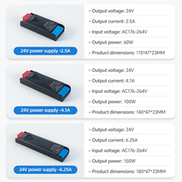 Alimentation à découpage CC 12V 24V 60W 100W 150W 200W 300W 400W