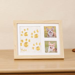 <span class=keywords><strong>Minerva</strong></span> venta al por mayor Memorial cumpleaños pata impresión propietario a juego arcilla pintura acrílica mascota perro gato foto marco DIY conjunto Accesorios - Product Image 1