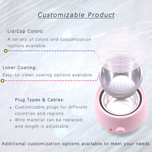 Kit Chauffe-<span class=keywords><strong>Cire</strong></span> Électrique Portable <span class=keywords><strong>Professionnel</strong></span> en ABS/Aluminium, Épilateur Multifonctionnel pour Épilation Corporelle Complète, Rotatif, Usage Domestique RH008 - Product Image 4