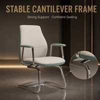 Chaise de bureau exécutive durable et professionnelle avec revêtement en cuir PU, design moderne pour la maison et le bureau, hauteur réglable, personnalisable