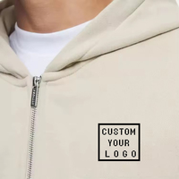 Logo personnalisé ODM/OEM Vente en gros Hoodies pour hommes grandes tailles à fermeture éclair Hoodie personnalisé avec logo imprimé Hoodie sans cordon pour hommes et femmes