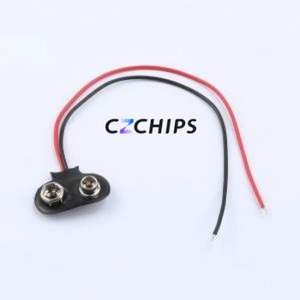 BE-13-021-150 Button & Strip Battery Connector Connector Battery Clip 9V Stacked Battery Copper - Product Image 1