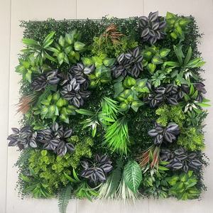 Mur végétal artificiel en soie, gazon artificiel, fleurs artificielles pour <span class=keywords><strong>salon</strong></span>, balcon, entrée, toile de fond, pelouse, décoration murale de mariage, herbe - Product Image 3