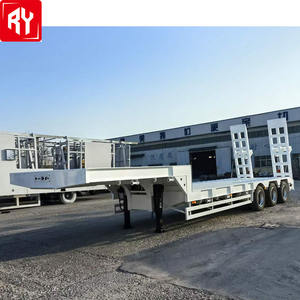 Remorque de camion à lit bas de 20 pieds 6 essieux 15 mètres vente singapour 60 tonnes lit bas semi-remorque rail 20 tonnes remorque d'<span class=keywords><strong>occasion</strong></span> lit bas - Product Image 5