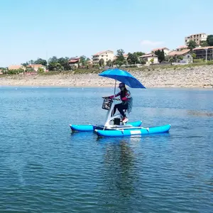 옥외 합금 물 페달 자전거, 물 놀이 장비 뜨 바닷물 자전거 자전거