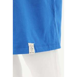 Blusa tipo túnica básica para mujer Soul, blusa cómoda y elegante de manga larga en azul saxofón, modelo 30726TUN para uso diario - Product Image 5