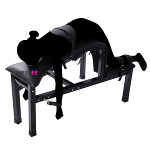 Chaise de domination SM de grande taille avec cadre de confinement, dispositif d'entraînement du bas du corps pour esclave, orgasme forcé, position d'entrée arrière - Product Image 1