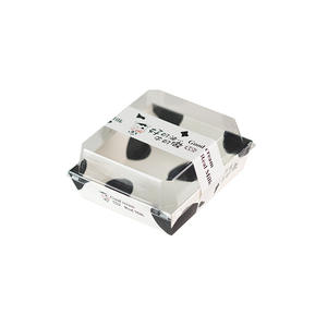 กล่องใส่ขนมแบบใส ฝาพลาสติกแบบนูนลาย<span class=keywords><strong>ช็อกโกแลต</strong></span> สำหรับเสิร์ฟ<span class=keywords><strong>เค้ก</strong></span>ชิ้นเล็กและขนมอบ - Product Image 4