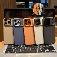 Étui magnétique en PC et TPU à texture 3D pour iPhone 16e, coque de téléphone avec boutons métalliques ronds uniques pour iPhone 16 Pro Max